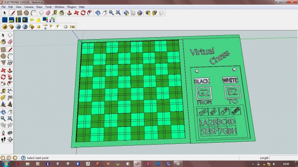 Creation of electronic chess: Step 2